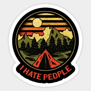 Camping, Hiking Sticker